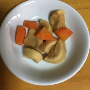 たけのこと人参のだし煮